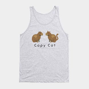 Capy cat copy cat funny capybaras Tank Top